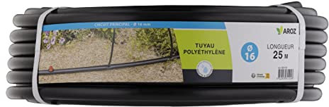 Tubo Principale per Irrigazione a Goccia Ø16 mm x 25 Metri | Flessibile e Resistente ai Raggi UV | Ideale per Orti, Giardini e Coltivazioni | AROZ