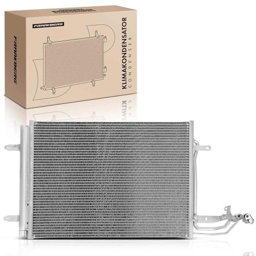 Frankberg Kondensator Klimaanlage Kompatibel mit C.a.d.d.y III 2CB 2CA 1.4L-2.0L 2004-2008 T.o.u.r.a.n/T.o.u.r.a.n Van 1T1 1T2 1.4L-2.0L 2003-2010 Replace# 1T0820411B