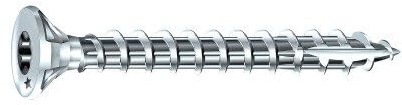 Vis à bois aggloméré ROCKET acier zingué tête fraisée empreinte Torx T15 entièrement filetées 3,5x16 boîte de 500 pièces