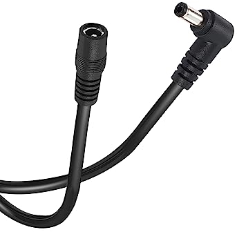 TONTON Câble d'Extension DC 2M, Adaptateur d'Alimentation 5,5mm x 2,1mm, Câble d'Extension DC 5V~24V, Prise 5521 vers Connecteur pour Caméra de Surveillance, Caméra IP, DVR, Bande LED, etc. 2M