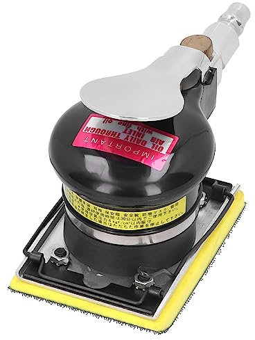 Pulidora Neumática Con Lijadora De Aire Profesional: Máquina De Papel De Lija Manual Para Pulir Y Esmerilar Manualmente Sin Esfuerzo Con Control De Velocidad Ajustable