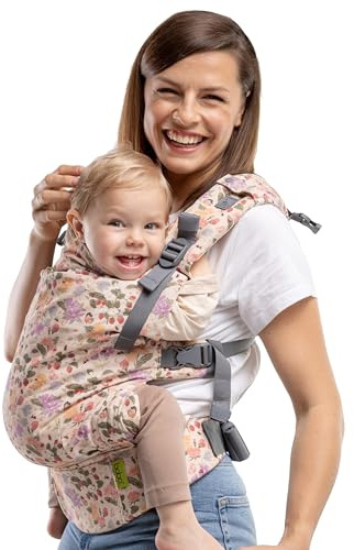 Boba X Mochila Portabebés Ergonómica - Porta Bebés Ajustable para Recién Nacidos y Niños Pequeños (3 a 20 kg), Porteo Seguro - Arcadia