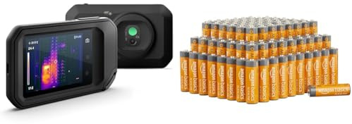 FLIR C5 & Amazon Basics AA-Alkalibatterien, leistungsstark, 1.5 V, 100er-Pack
