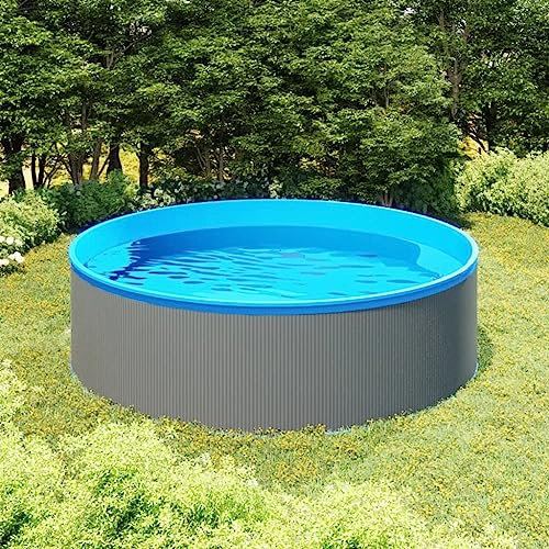 AJJHUUKI Piscina y spa con salpicaduras, 350 x 90 cm, color gris