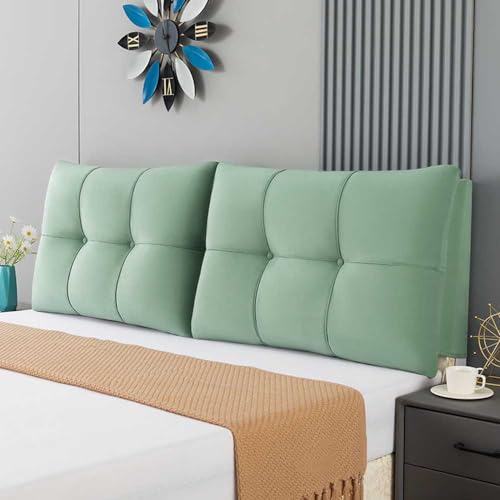 MTHGH Rückenkissen Bett Betthusse Kopfteil Headboard Cover Abnehmbares Kopfteilkissen Aus Dickem Samt Lendenwirbelkissen Rückenkissen Bett(7,Noheadboard 200cm)