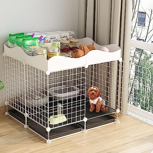 Laufstall für Kleintiere, Laufstall für Hunde, Kisten, Zwinger, Hundelaufstall mit Sockel, robuster Laufstall für Welpen, Faltbarer Laufstall für Haustiere, Hunde, Katzen, Welpen (Farbe: C5