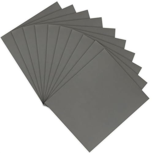10pcs 6000 Grit Sandpaper Sheets, Extra Fine Sand Paper High Grit 9 x 11inch, Dry Wet Waterproof Abrasive Polishing Sand Paper, Automotive Sandpaper for Car Wood Metal Furniture Finishing