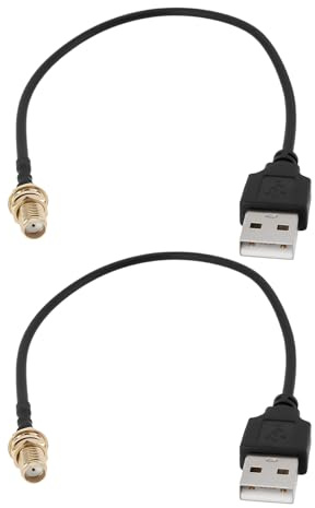 EMSea 2 Stück SMA-Buchse auf USB-Koaxialkabelstecker RG174-Steckeradapter Länge 20cm Zum Debuggen Elektronischer Geräte Signalübertragung Drahtlose Geräte