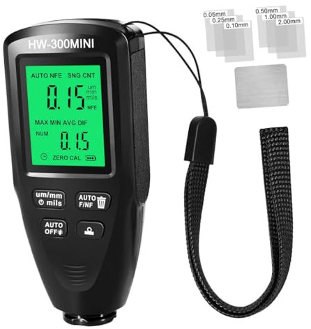 iplusmile Digital Coating Thickness Gauge for Automotive Accurate Paint Film Measurement Tool for Magnetic and Non-magnetic Compact and Lightweight Design for Easy Portability