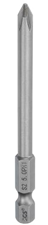 QUARKZMAN #1 Punta Cacciavite a Croce Phillips PH1 1/4 Attacco Esagonale 3.15 (80mm) Lunga Acciaio S2 Magnetica di Grado Industriale per Cacciavite Elettrico 0.197 (5mm) Asta