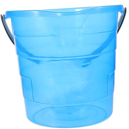 UTHCLO Cubo De Agua para Dormitorio Transparente 12l Cubo De Plástico Engrosado con Asa Portátil para Limpieza y Almacenamiento Doméstico Adecuado para Uso En Hogar y Estudiantes