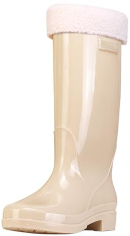 Stivali di gomma da donna alti stivali da pioggia foderati scarpe da pioggia impermeabili stivali da lavoro invernali stivali da giardino stivali di sicurezza Rain Boots scarpe da lavoro outdoor