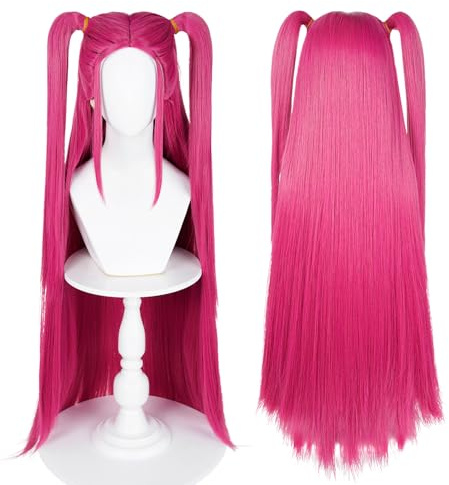Parrucca per cosplay con personaggi del film anime, con 2 cuffie (beige e nero) per cosplay, fumetti, Halloween ed eventi (Mira)