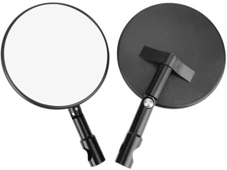 ZGVGFAFLPQ Specchietti Laterali Manubrio Specchietto Retrovisore per Moto Universale Regolabile A 360° Specchietti per estremità del Manubrio Accessori per Moto Maniglia Motociclo Specchietto