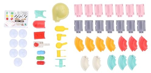 Fockety Badespielzeug für Kleinkinder, Saugnapf-Rutsche, Badespielzeug, Badewanne, Wasserrutsche, Spielzeug-Set, Wasserrutschbahn, Spielzeug, Badewannenspielzeug, Ballrutschbahn mit