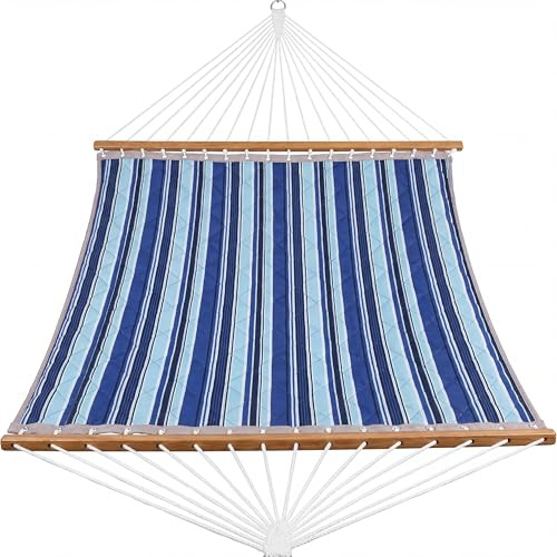 GarveeMore Hamac Double matelassé 350x200cm Bois Barre