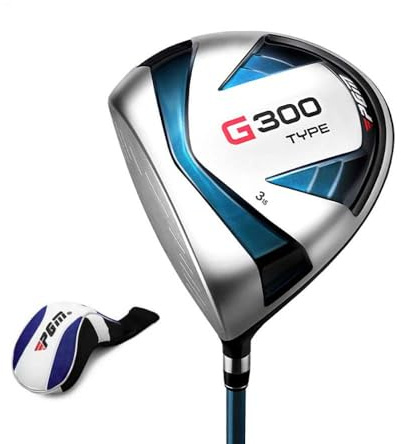 Mäns vänstra högerhänta Golf Fairway Wood Driver 1W 3W 5W 5W Graphite Shaft Stiff Flex Titanium Head Large Sweet Spot Enhanced Swing Speed Hållbar med Headcover