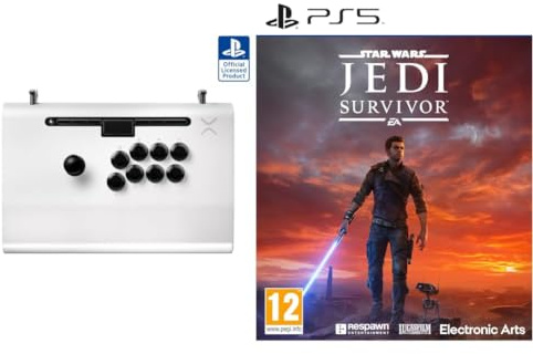 PDP VICTRIX PS5 PRO FS FIGHTSTICK WHITE + Star Wars Jedi: Survivor | PS5 | Videojuegos | Castellano