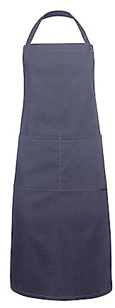Karlowsky Latzschürze Jeans-Style 71 x 95 cm Unisex - 65% Polyester/35% Baumwolle