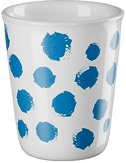 ASA - Becher - Espresso - Weiß/BLau/Tupfen - Porzellan - Ø 6,5 cm x H: 7cm - Fassungsvermögen - 0,1 l.