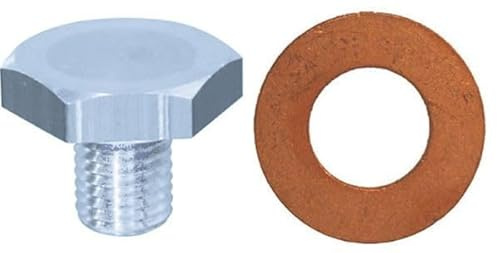 Restagraf - Bouchon de Vidange avec Joint - M10-1,25 x 13 mm - Compatible avec un Grand Nombre de Véhicules et de Moteurs - Réf. 221466