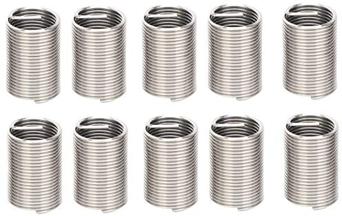 Fafeicy 10-teilige M16x1,5 Mm Gewindeeinsätze, Edelstahl-Drahtgewindeeinsätze, Gewindehülsen-Kit (2.5D)