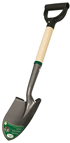 Edward Tools Small Heavy Duty High Carbon Steel Digging Shovel - Mini Spade with D Handle - Portable Compact 30' Shovel for Gardening, Camping, Kids, Off Road, Beach, Car
