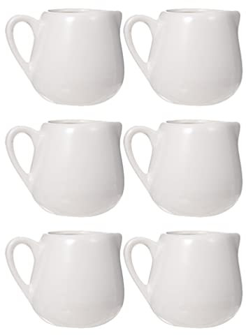 Cabilock Ensemble De 6 Pots À Crème Pots À Sauce Et Cuillères - Pots À Sauce En Céramique - Fournitures De Cuisine Modernes Décoration Rustique