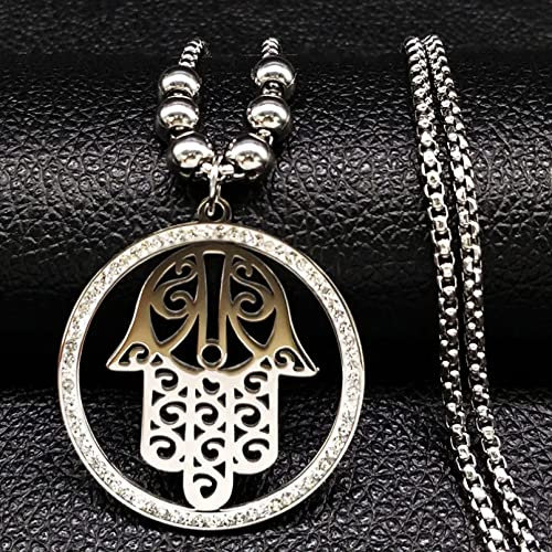 Halskette Anhänger Hand Kristall Halskette Frauen Hand Halsketten Schmuck Sautoirs Frauen Sehnsüchte Schmuck Geburtstagsgeschenke für Frauen Männer