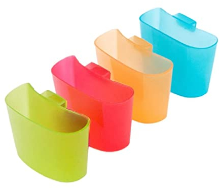 Lot de 4 porte-sachets de thé à suspendre directement sur le côté de la tasse, support à biscuits européen, couleur bonbon, étagère à sachets de thé, 4 accessoires portables