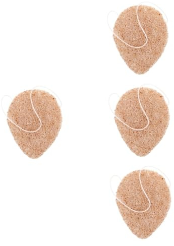 HAPINARY 4piezas Esponja De Núcleo De De Nuez Limpieza Profunda y Para Tipo De Piel Para Rutina De Cuidado Pack