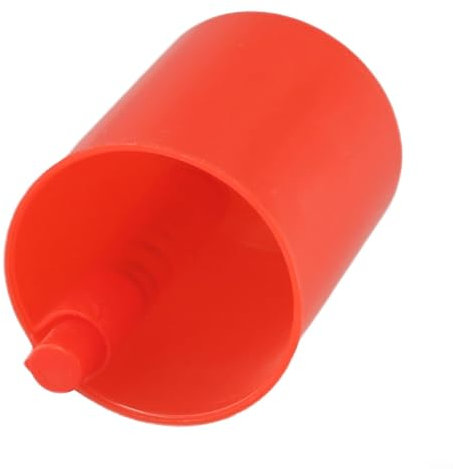 Bait Dispensing Cup for Fishing Poles Ensures Direct Feeding Over Hook and Float (Red)