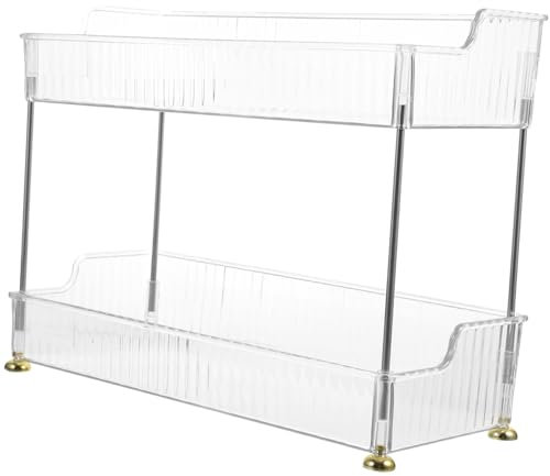 TOPBATHY Estantes de Almacenamiento de Baño Organizador de Maquillaje de Estante de Almacenamiento de Tocador para Artículos de Tocador y Cosméticos para Baño Cocina y Escritorio