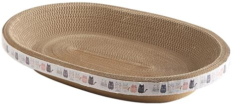 Rascador De Gato Corrugado - Cama Para Dormir Mascotas, Alfombra Raspadora De Gato | Almohadilla De Rascado Para Mascotas Con Catnip, Raspador De Plataforma Para Afilar Gr