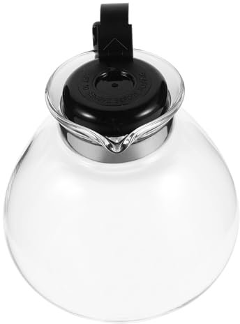 GALPADA Kaffeekanne Glas Für Herdplatte Perkolator Mit Lauter Pfeife Retro-design Für Camping Und Büro Isolierung Für Effizienten Kaffee Und Tee