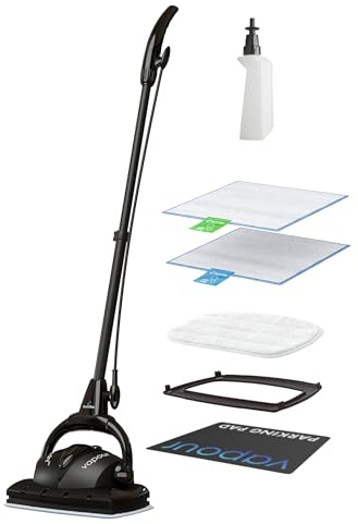Euroflex Vapour 9-Piece Premium Steam Mop with Ultra Dry Steam Technology (Renewed)