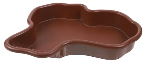 POPETPOP Bassine Bain Tortue Accessoire Habitat Reptile pour Piscine De Baignade Et Abreuvoir Décor Paysage pour Tortue Confortable Et Active
