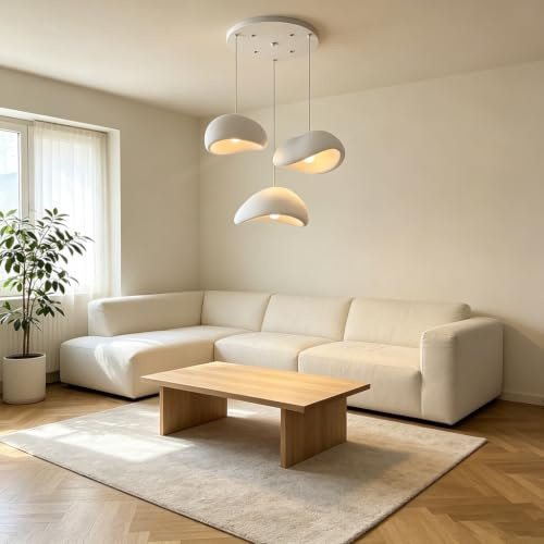 MyLjp Moderne Hängeleuchte Kreative Pendelleuchte Wabi-Sabi Pendelleuchte E27 Esstisch Lampe Nordic Style Schlafzimmer Wohnzimmer Esszimmer Küche Hängelampe Kinderzimmer Kronleuchter(Blaiken Brown-A)