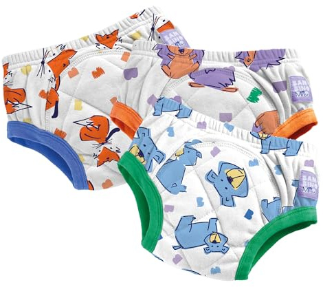 Bambino Mio Töpfchen-Trainingshose aus Baumwolle, 3er-Pack, 3-4 Jahre | Weiche Baumwoll-Trainingshose mit saugfähigem Kern für kleine Missgeschicke – ideal für den Übergang von der Windel.