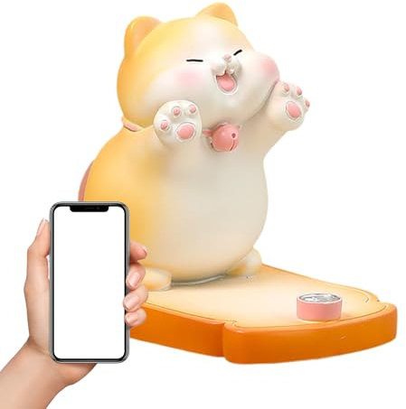 Support de téléphone – Figurine de chat – Gadget cool pour la maison, support décoratif de téléphone portable, construction de qualité supérieure, accessoire fonctionnel élégant, téléphones portables