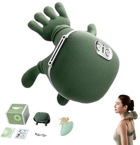Vankaria Neck Massager, Masajeador de Cuello Eléctrico, Tissue Shiatsu Electric Massage Master for Shoulder Pain Relief and Muscle Relax, Rechargeable USB-C