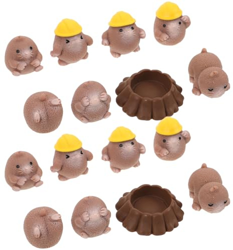 JOINPAYA 24 Miniatur Tierfiguren aus Kunstharz Niedliche Gopher Modelle für Selbstgemacht Mikrolandschaften und Gartendekoration Kompakte Tischdekoration für Zuhause und Büro