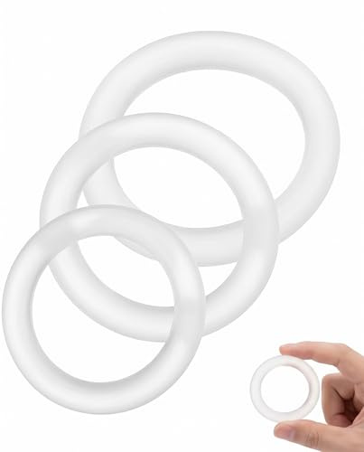 YIPFEN Anillos de Silicona Pack x3 Transparentes para Hombre – Mejora Firmeza y Placer Íntimo | Aros Elásticos, Cómodos, Seguros y Discretos para Parejas.