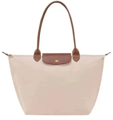 Generisch Damen Schultertasche aus PU-Leder, Retro-Stil, Große Kapazität, 31x30 cm, für Arbeit, Reisen und Schule (Weiß)