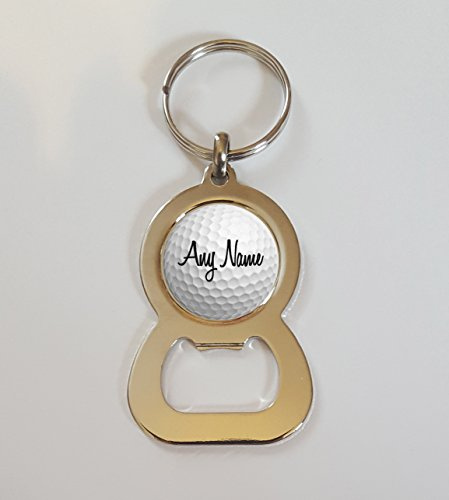 Personalised Any Name Golf Ball Design Metal Bottle Opener Keyring Ideal Birthday Gift N405