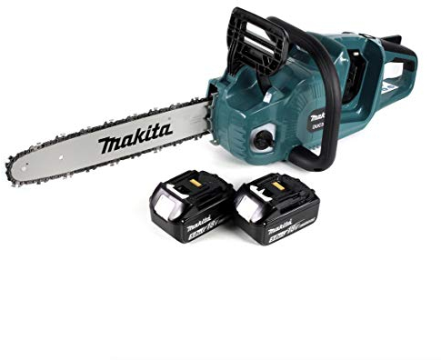 Makita DUC 355 T2 Akku Kettensäge 36V (2x18V) Brushless 35 cm + 2x 5,0 Ah Akku - ohne Ladegerät