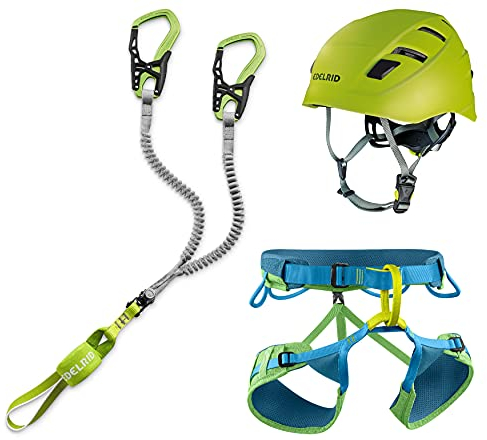 EDELRID Klettersteigset Cable Comfort 6.0 + Gurt Größe M + Kletter-Helm