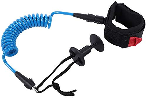 Dingln Surf,Bodyboard Coiled Handgelenk Leine Brett Surfen Zubehör 5.5MM / 5ft Blau