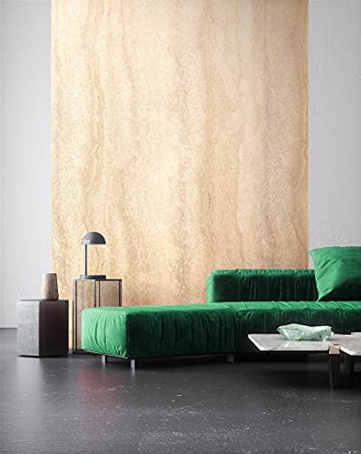 NEWROOM Papel pintado Crema Piedra Natural Tejido no Tejido - Rústico Piedra Arenisca Industrial