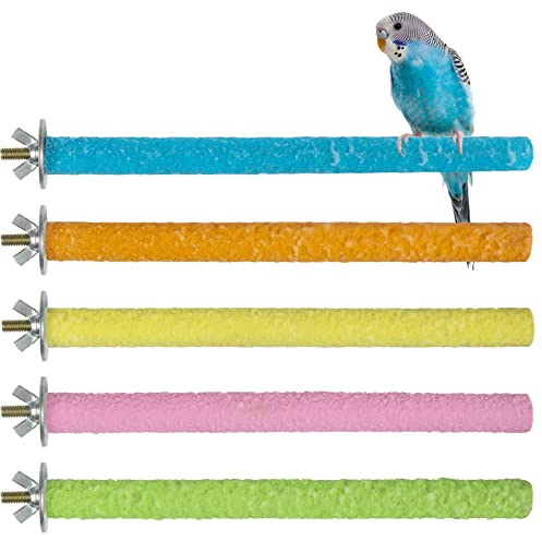 Comius Sharp 5 Pcs Papagei Sitzstangen Spielzeug Vogelkäfig Stand 20cm Pfote Schleifen Für Sittich Interaktive Vogelkäfig Für Papageien Vogel Kauspielzeug